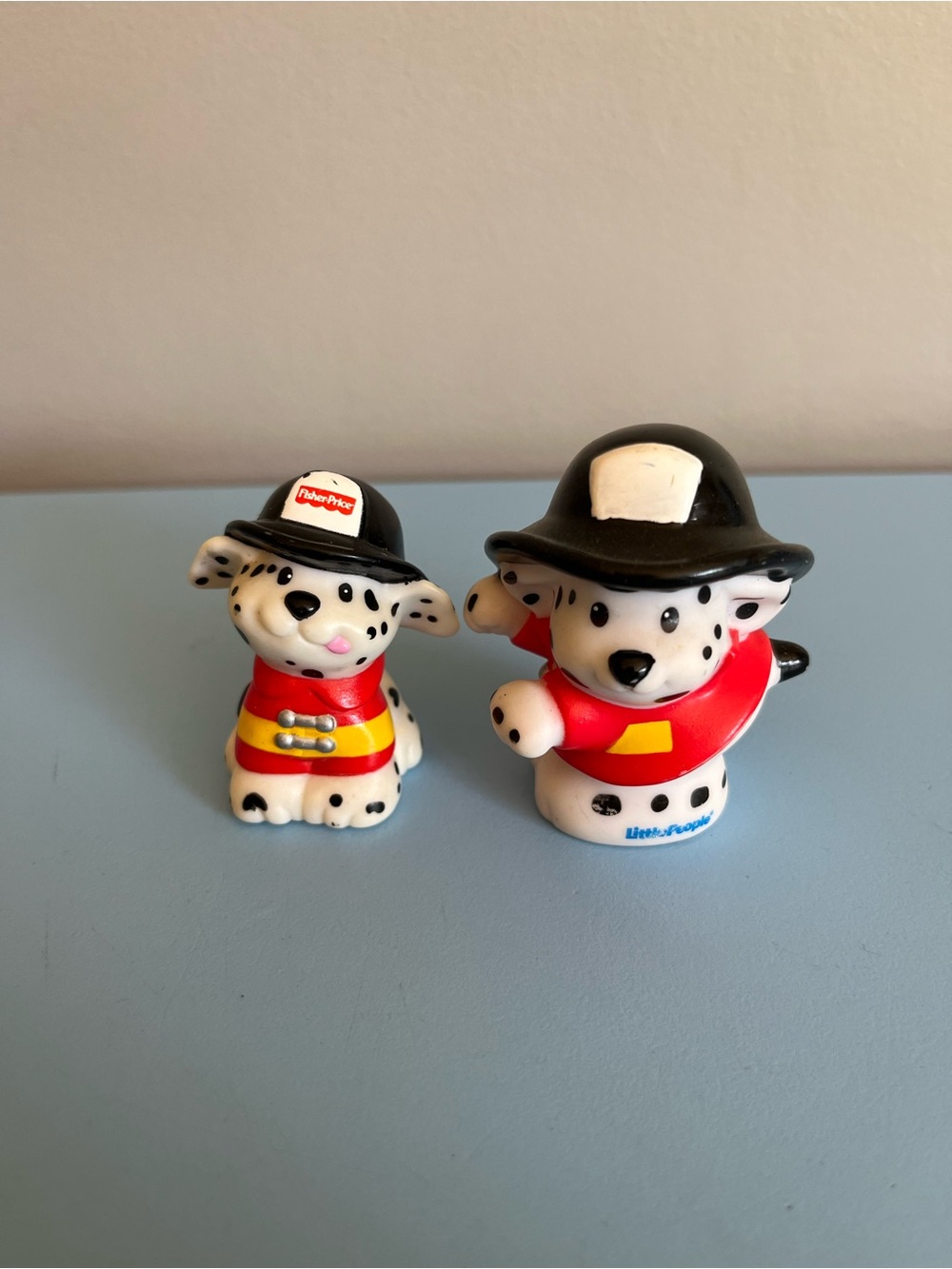 Fisher-Price Dalmatian Firefighter Figures - Red, Black & White